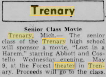 Forest Theater - 09 May 1945 Article